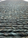 2.9 x 9 ft. Deep Charcoal Straight-weave Abaca Carpet