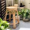 Rattan Kitchen Stool in natural